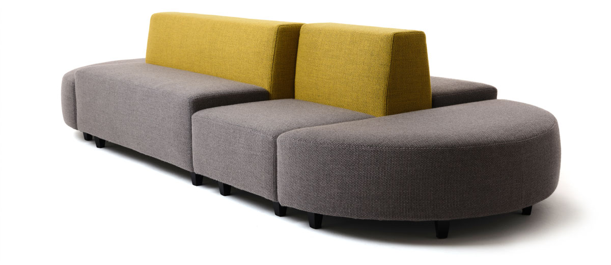 Mussi divano Shervin per spazi pubblici design MYGG