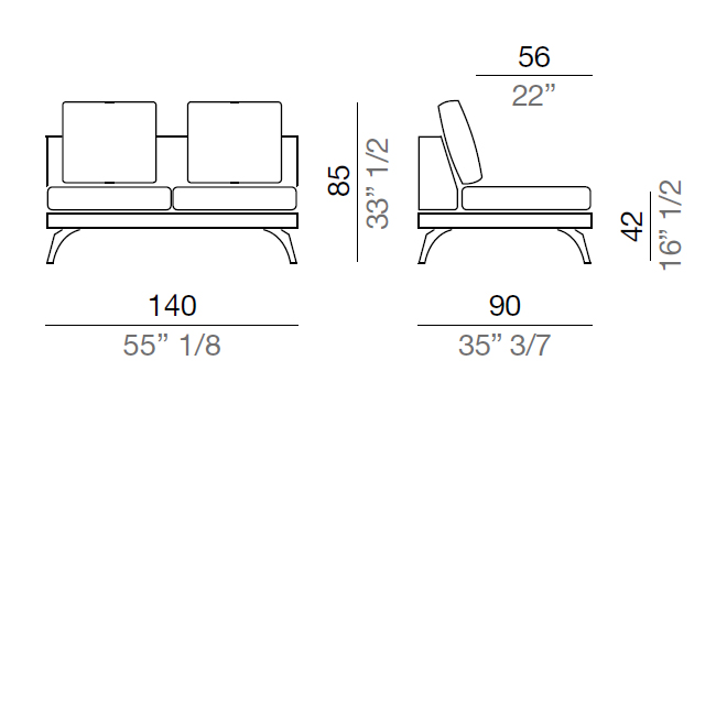 Mussi Acanto Central element 140 cm - C140