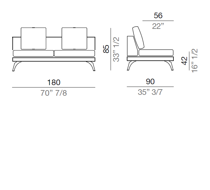 Mussi Acanto Central element 180 cm - C2_180