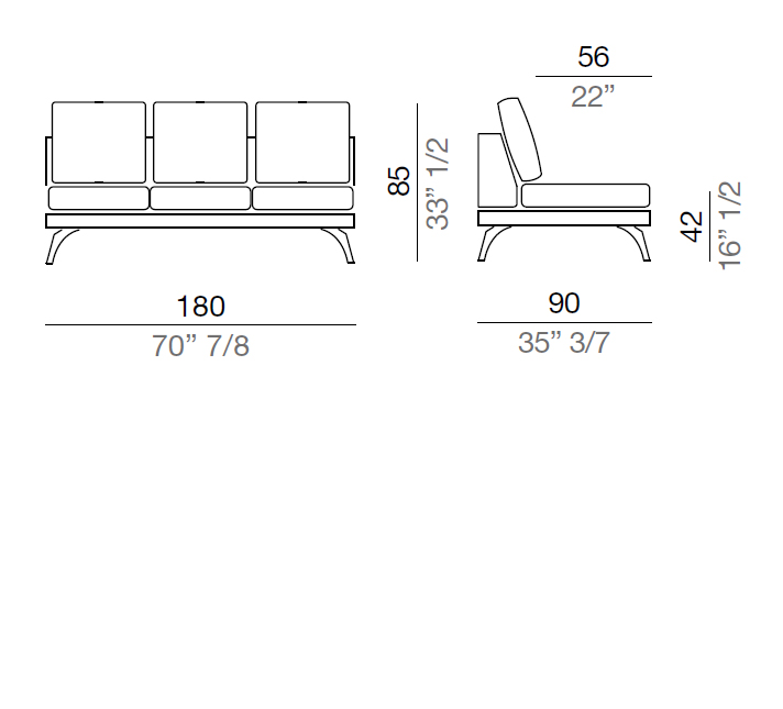 Mussi Acanto Central element 180 cm - C3_180