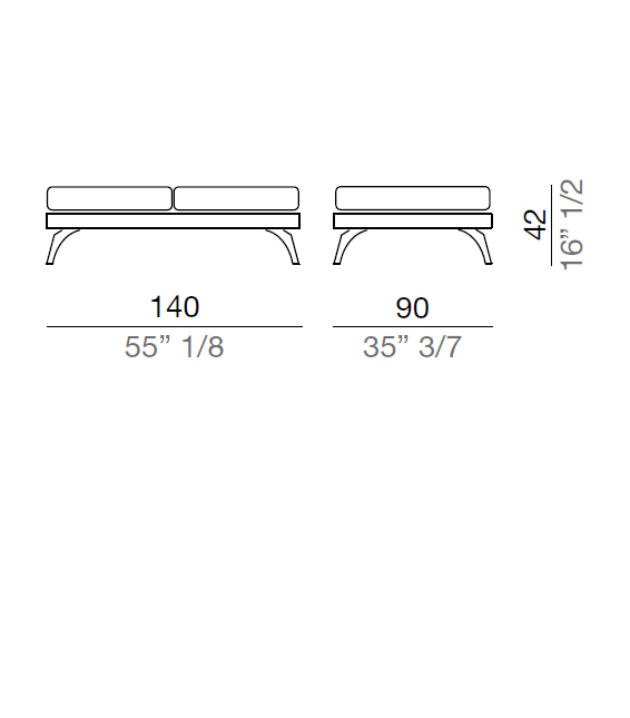 Mussi Acanto Pouf 140x90 cm - PF2_140