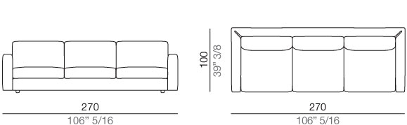 Modena Divano 270 cm - D270