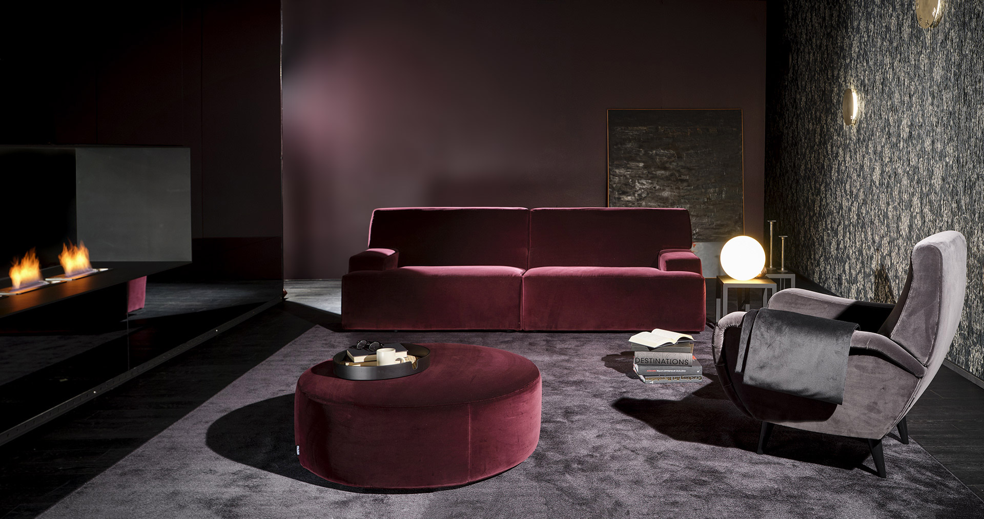 Mussi 50's armchair and Brera sofa
