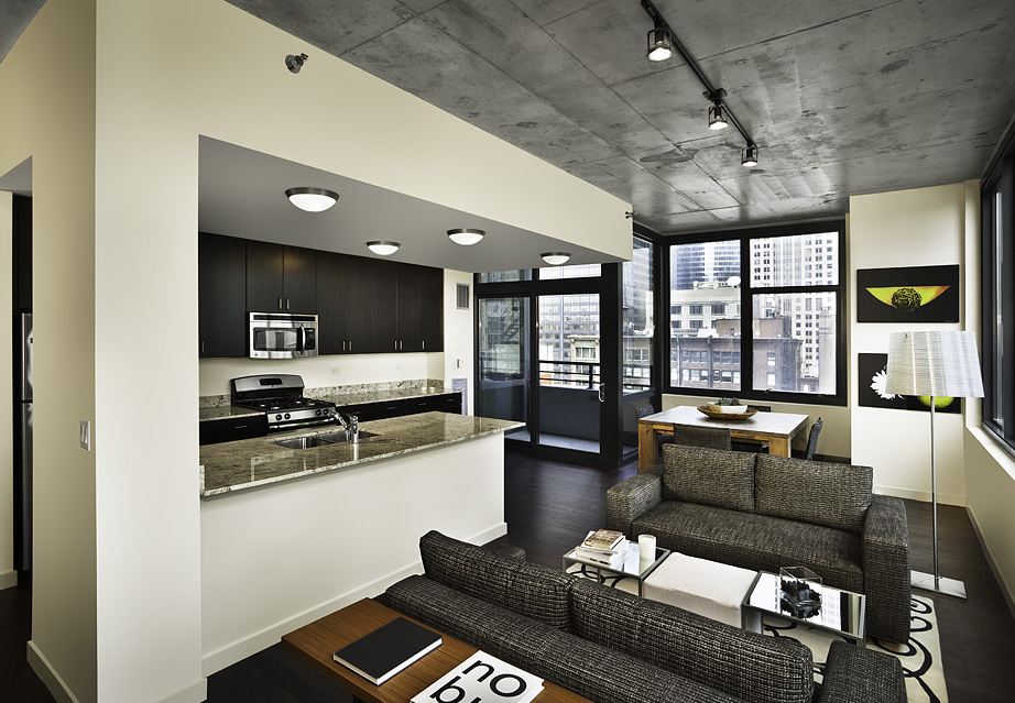 Mussi contract furniture projects: Buren Chicago interiors