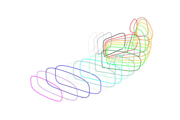 Giorgio Palù design sofa sketch